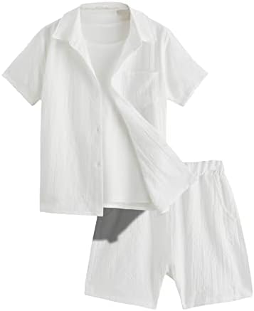 Verdusa Secure Waistband Casual Outfit with Breathable Fabric for Boys