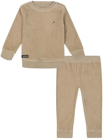 Nautica Boys 2-Piece Velour Pant Set - Scope of Style with Comfort