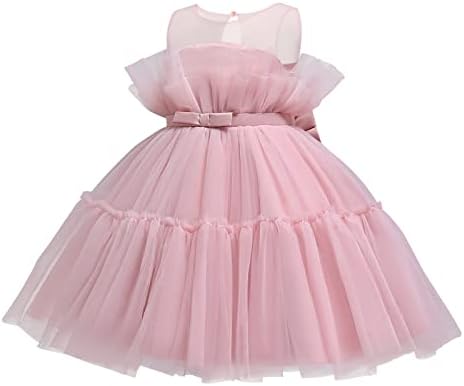 Girls Tracksuit Set with Bow Patchwork Dress for Toddler