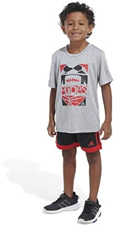 Adidas Boys 2-Piece Game Time Short Set Comfort Style