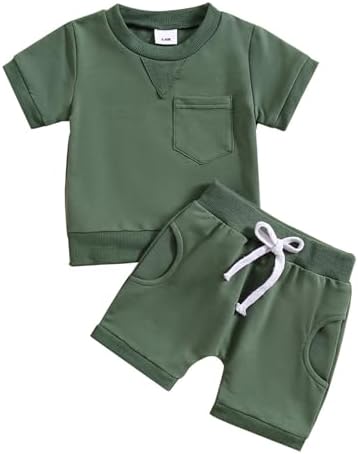 Perfectutschu Toddler Boys 2-Piece Set for Soft comfy Essentials