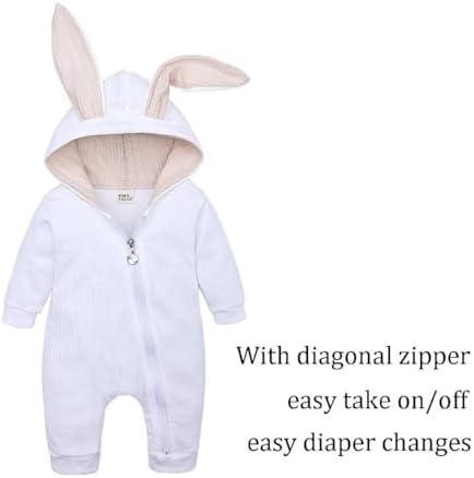 Unisex Toddler BunnyRomper Easter Outfit Soft comfy