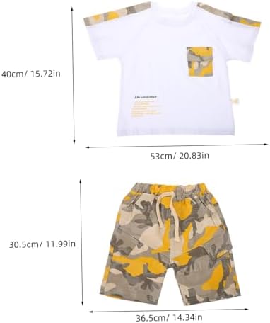 Stylish Camouflage Boys Summer Outfit Set for Ages 5-12