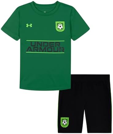 Under Armour Tech Soccer Shorts Set Team Kelly Green