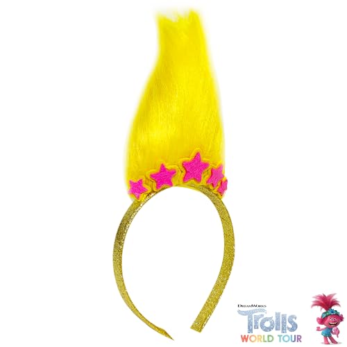 LUV HER Kids Trolls World Tour Headband with Wig