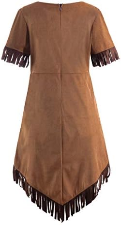 ReliBeauty Girls Native Costume 10-12 years Cohesive and Youthful Style