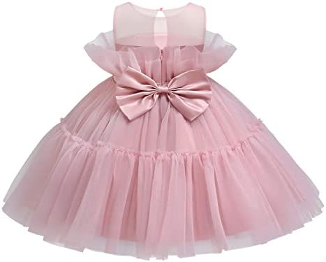 Girls Tracksuit Set with Bow Patchwork Dress for Toddler