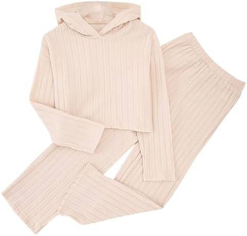 AMIMOJY Baby Girls Two-Piece Sweatshirt Trouser Set for Autumn