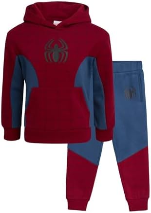 Marvel Boys 2-Piece Fleece Sweatsuit Set - Captain America Spider-Man