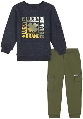 Lucky Brand Boys 2-Piece Fleece Pant Set