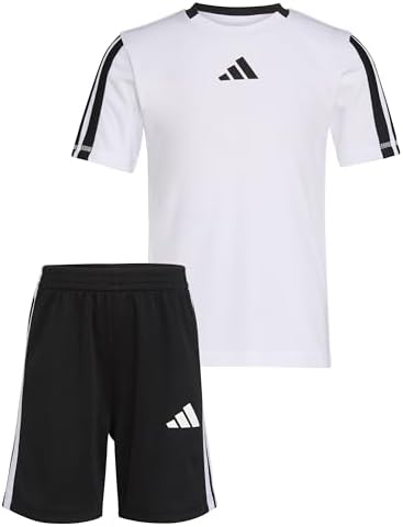Adidas Boys 3-Stripe Soccer Set