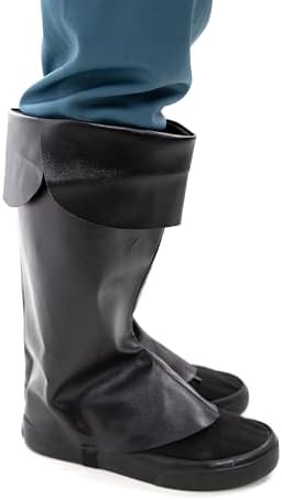 Little Adventures Boys Girls Black Boot Topper Costume Accessory
