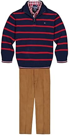 Tommy Hilfiger Boys 3-Piece Pullover Sweater Set