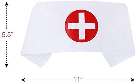 ArtCreativity Classic White Nurse Hat for Kids - Halloween Party Costume