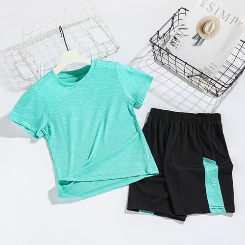 boys summer quick-drying t-shirts shorts