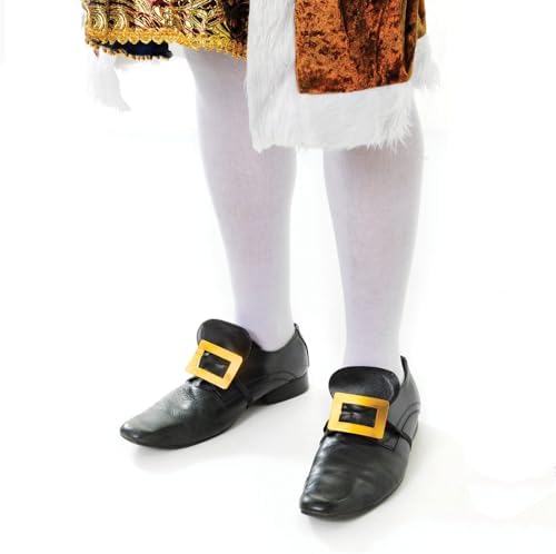 Colonial Style Shoe Buckle and Long White Socks for Kids