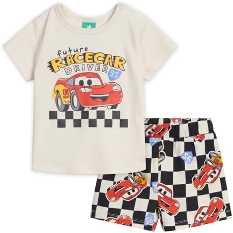 Disney Baby T-Shirt and French Terry Shorts Outfit Set