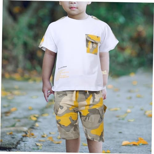 Stylish Camouflage Boys Summer Outfit Set for Ages 5-12