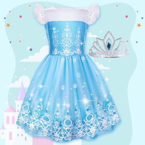 Meland Princess Dress Up Box 4 Set Validating Role Play for Girls