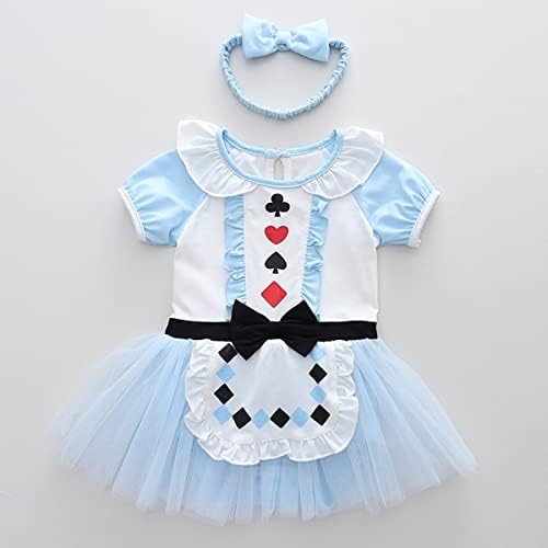 Baby Girls Princess COSTUME ROMPER Dress wHeadband Halloween Party Outfit