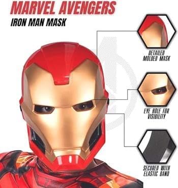Iron Man Half Mask - Perfect for Kids