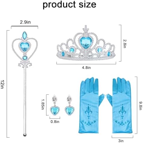 4-Piece Elsa Princess Accessories for Girls