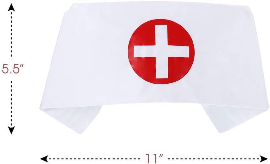 ArtCreativity Classic White Nurse Hat for Kids - Halloween Party Costume