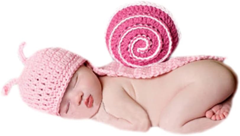 Sihgrog Newborn Baby Snail Adjustable Photography Outfits for Boys and Girls
