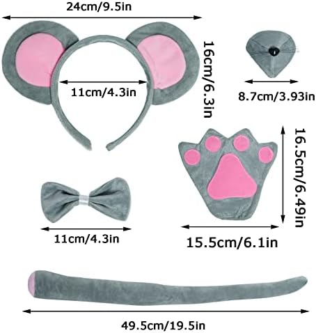 Dxhycc Mouse Costume Set for Kids Halloween Party