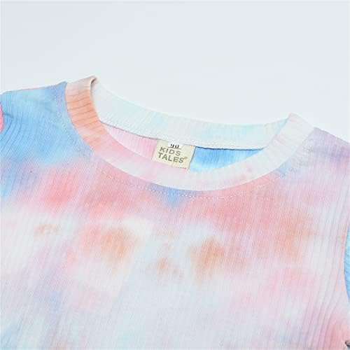 Toddler Boys Girls Fall Sweatshirt Tie Dye Set 2 Pcs