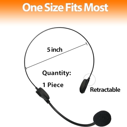 My Pet Elephant Rockstar Costume Headset Microphone Prop Accessory