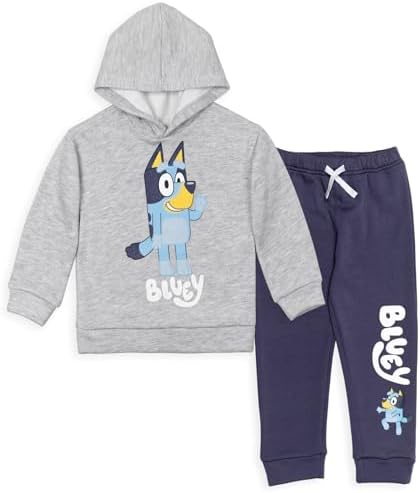 Bluey Fleece Hoodie and Pants Set for Kids 2T - 7-8
