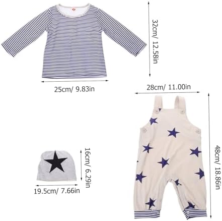 Comfortable Star Pattern Suspenders Pants for Boys