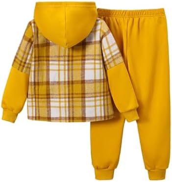 Two-Piece Flannel Plaid Set for Kids