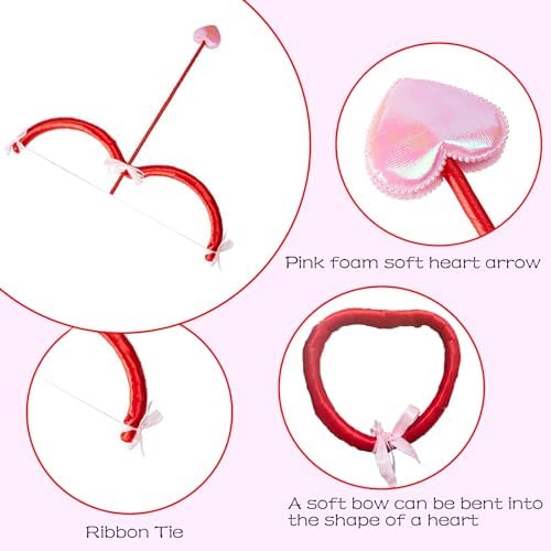 Valentines Day Cupid Costume Accessory Set for Adults Kids