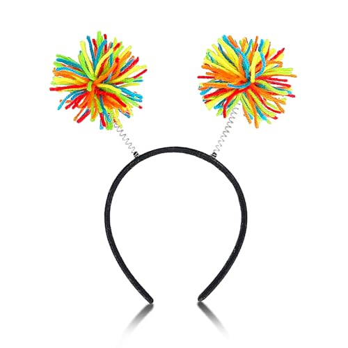 Rainbow Pom Pom Bopper Fun Pride Day Accessory