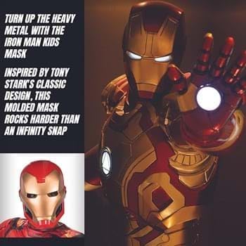 Iron Man Half Mask - Perfect for Kids