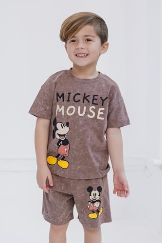 Disney Mickey Mouse Small to Big Kid T-Shirt and Shorts Set
