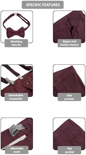 Lilax Boys Formal Slim Fit Pant Set of 4 Pcs 1