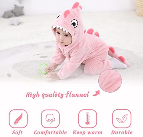 TONWHAR Halloween Animal Bodysuit for Baby Toddler