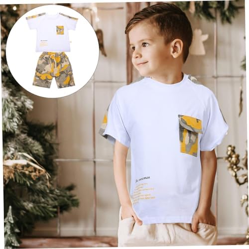 Stylish Camouflage Boys Summer Outfit Set for Ages 5-12