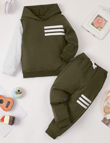 Toddlers Fall Outfit Set Cozy Long Sleeve Hoodie Sweatpants