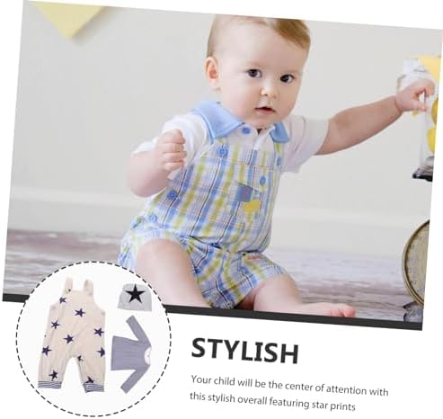 Comfortable Star Pattern Suspenders Pants for Boys
