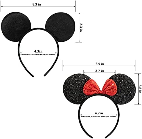 ChuangQi Mouse Ears Headband - 6pcs Set