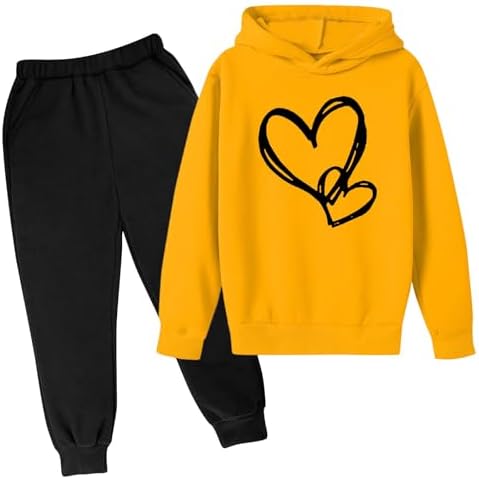 Trendy Two-Piece Activewear Set for Kids in Fall Winter