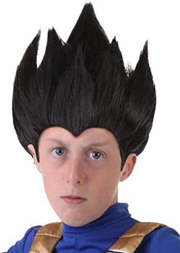 Kids Dragon Ball Vegeta Cosplay Wig with Matchstick Comb