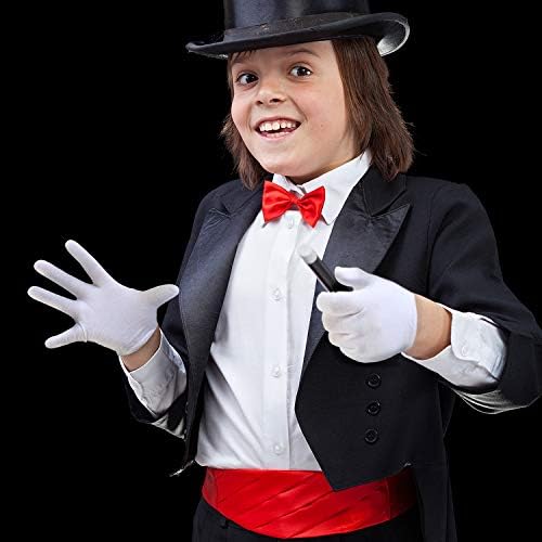 SATINIOR White Kids Gloves