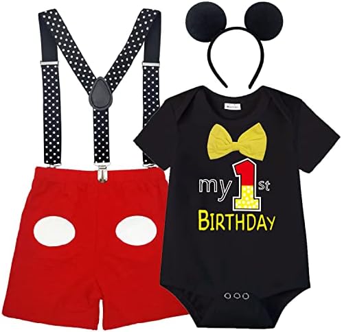 Wosixima Baby Boys Mouse Tuxedo Costume Outfit