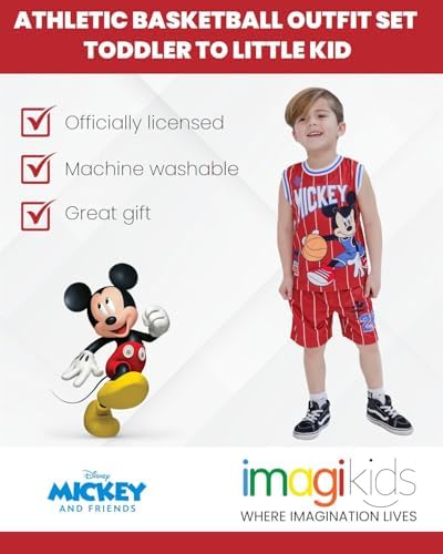 Disney Boys Basketball Jersey Shorts Set 2T-1012