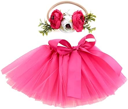 Elegant Tutu Skirt Headband Set for Baby Girls